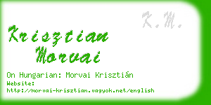 krisztian morvai business card